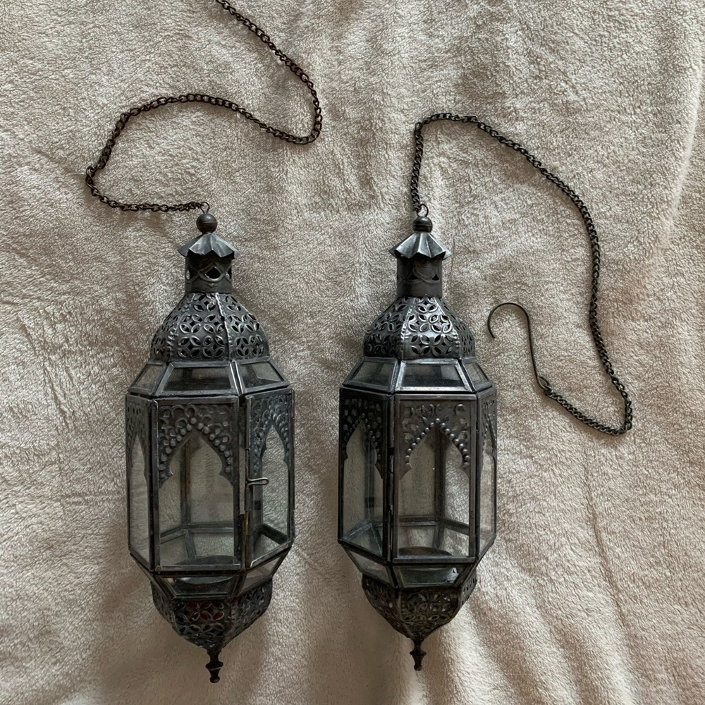 Moroccan hanging lanterns